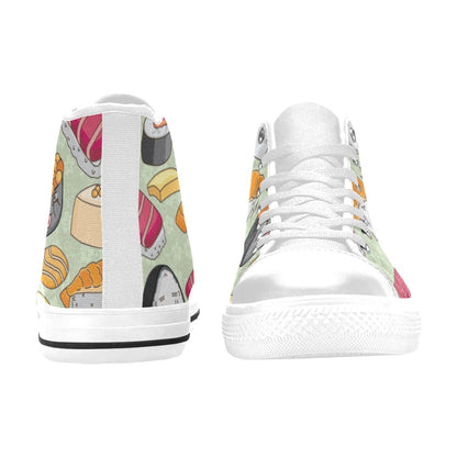 Sushi - Men's High Top Canvas Shoes