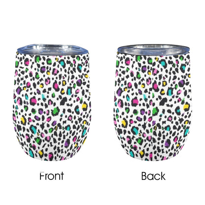 Animal Print In Colour - 12oz Wine Tumbler 12oz Wine Tumbler animal Printed Offshore