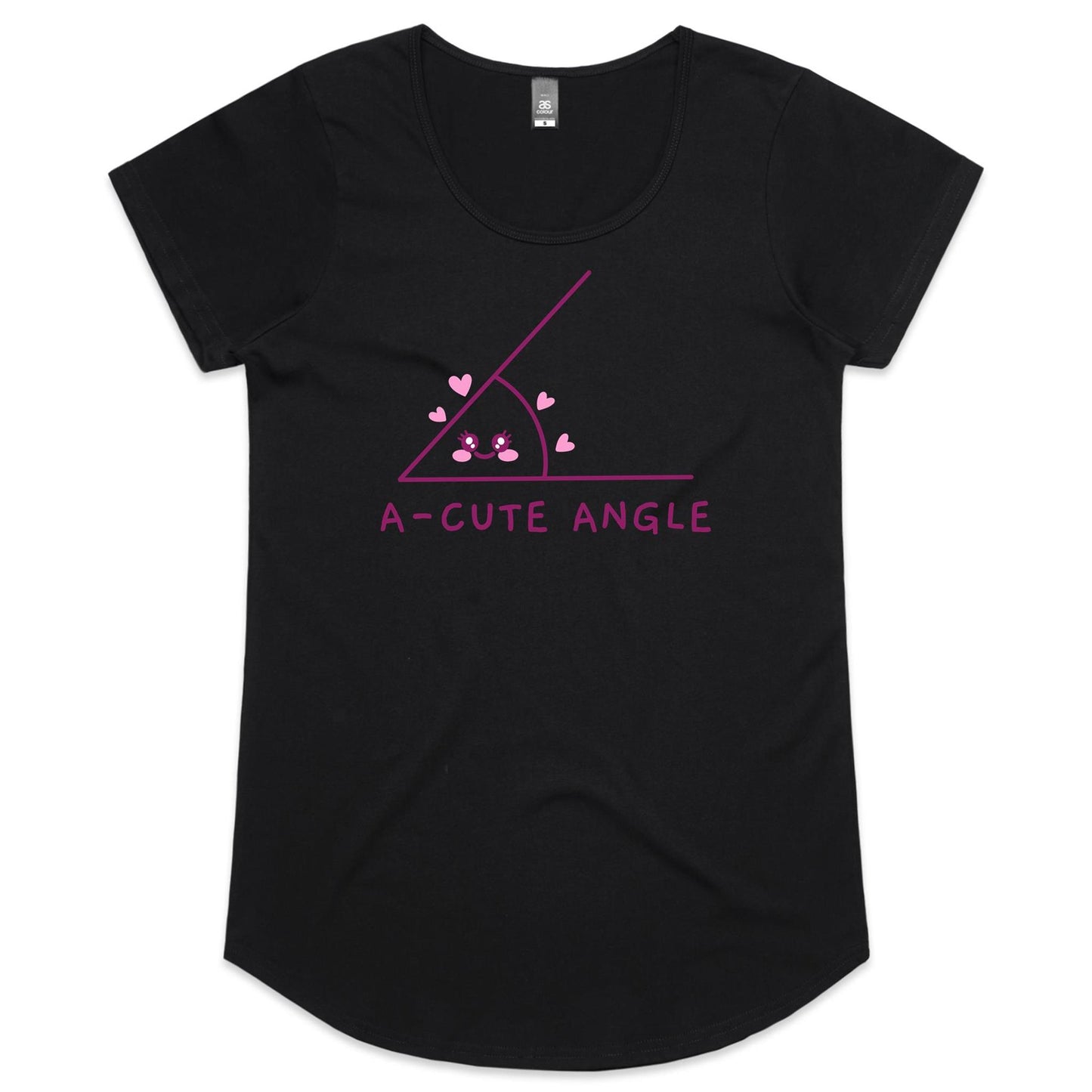 A-Cute Angle, Maths - Womens Scoop Neck T-Shirt