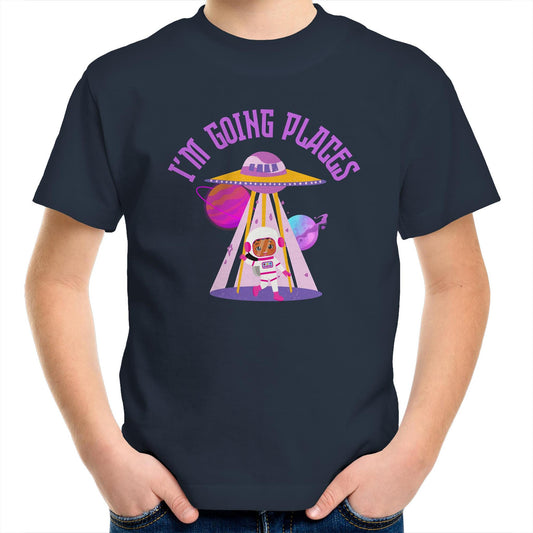 I'm Going Places, Space - Kids Youth T-Shirt