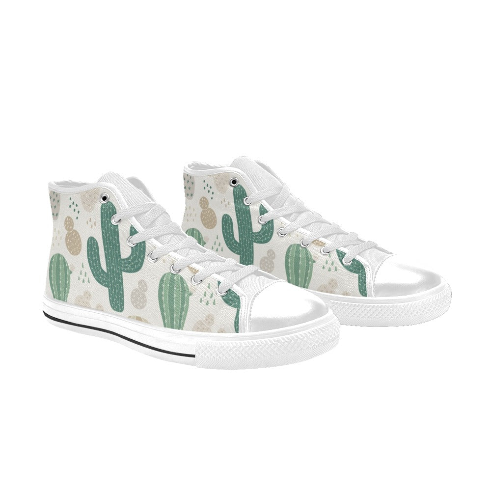 Cactus - Men's High Top Canvas Shoes