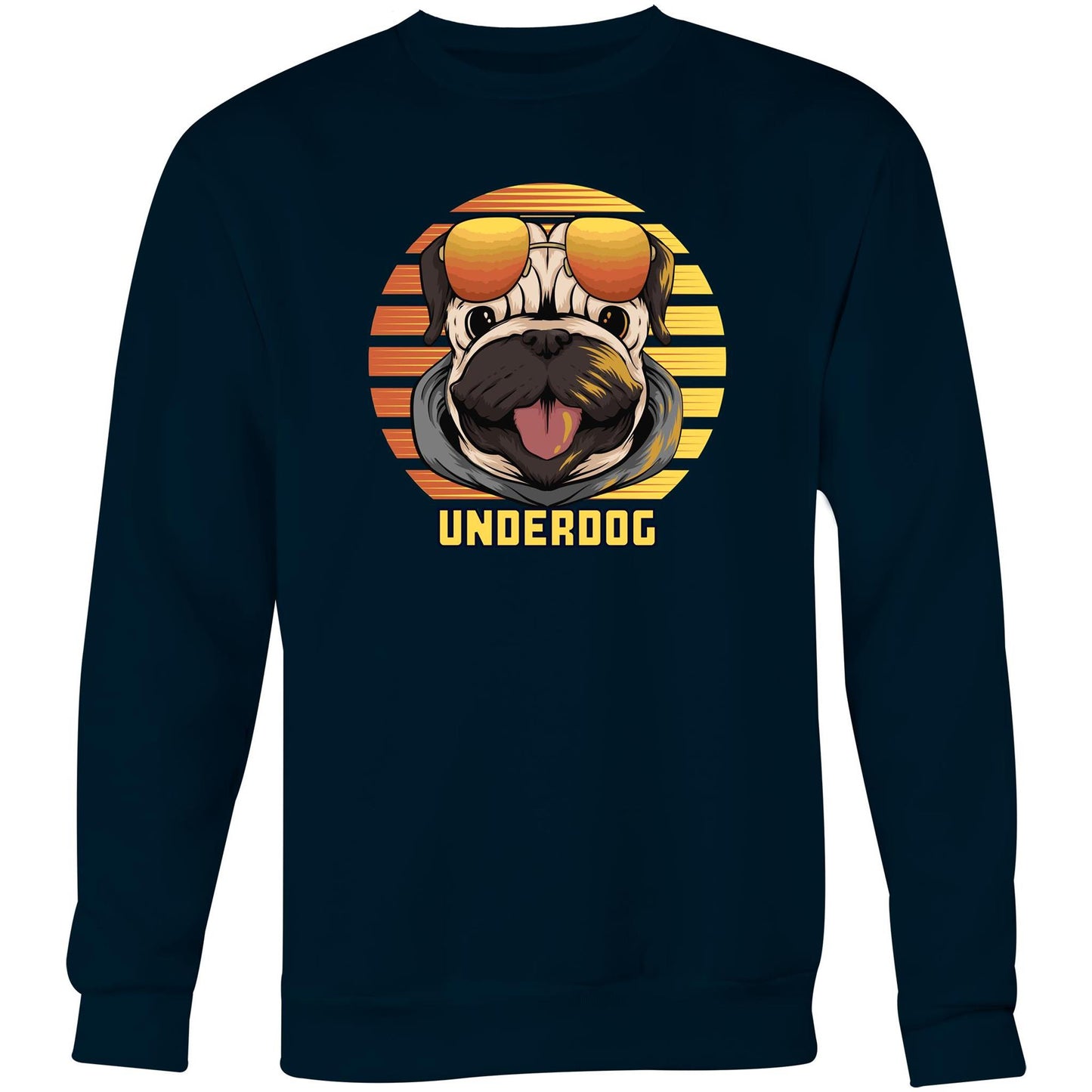 Underdog - Crew Sweatshirt Navy Sweatshirt animal