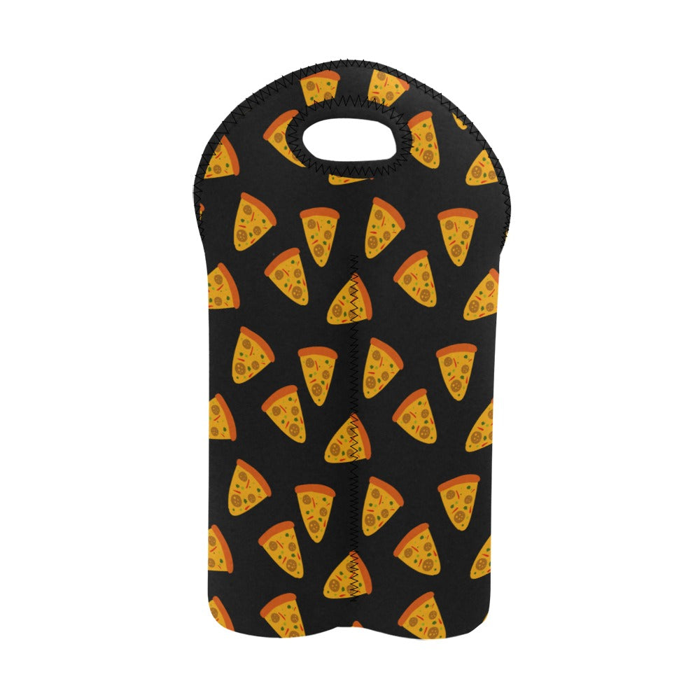 Pizzas - 2-Bottle Neoprene Wine Bag 2 Bottle Wine Bag Food Printed Offshore