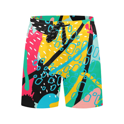 Bright And Colourful - Men's Mid-Length Beach Shorts