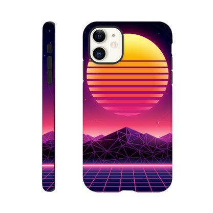 80's Sunrise - Phone Tough Case iPhone 11 Phone Case Games Globally Fulfilled Retro Sci Fi