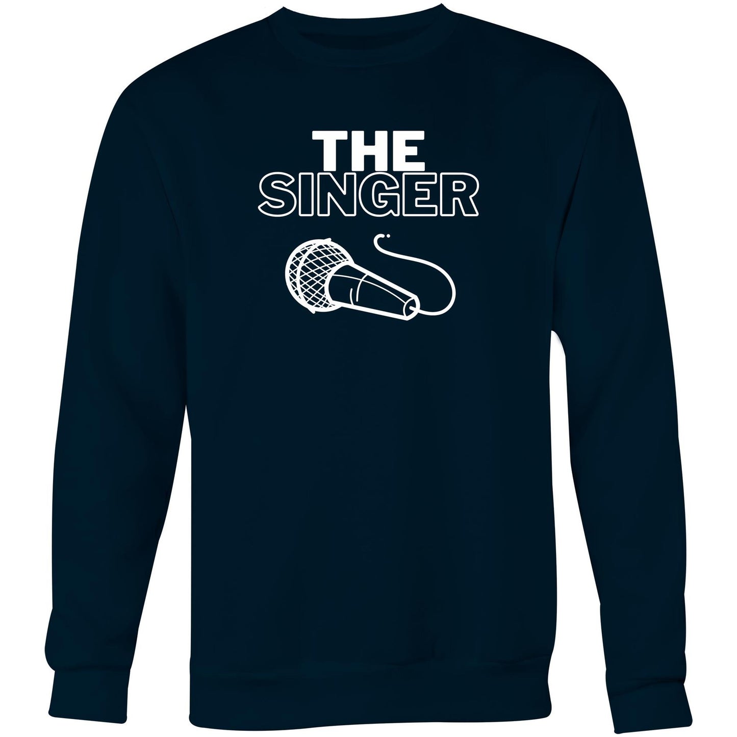 The Singer - Crew Sweatshirt Navy Sweatshirt Music