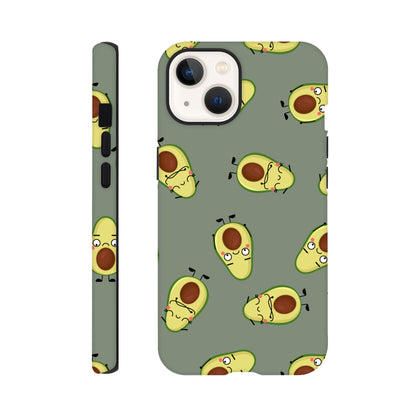 Avocado Characters - Phone Tough Case iPhone 13 Phone Case food Globally Fulfilled