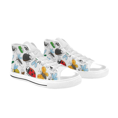 Little Creatures - Men's High Top Canvas Shoes