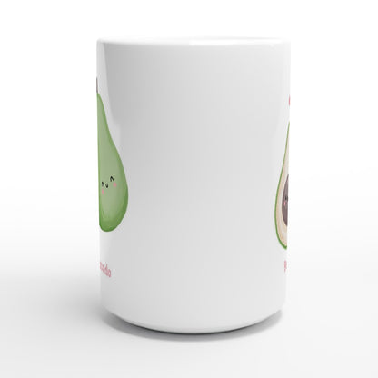 Be My Avocado - White 15oz Ceramic Mug 15 oz Mug Globally Fulfilled