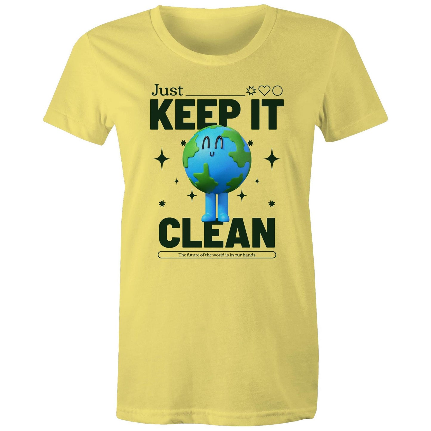 Earth, Just Keep It Clean - Womens T-shirt