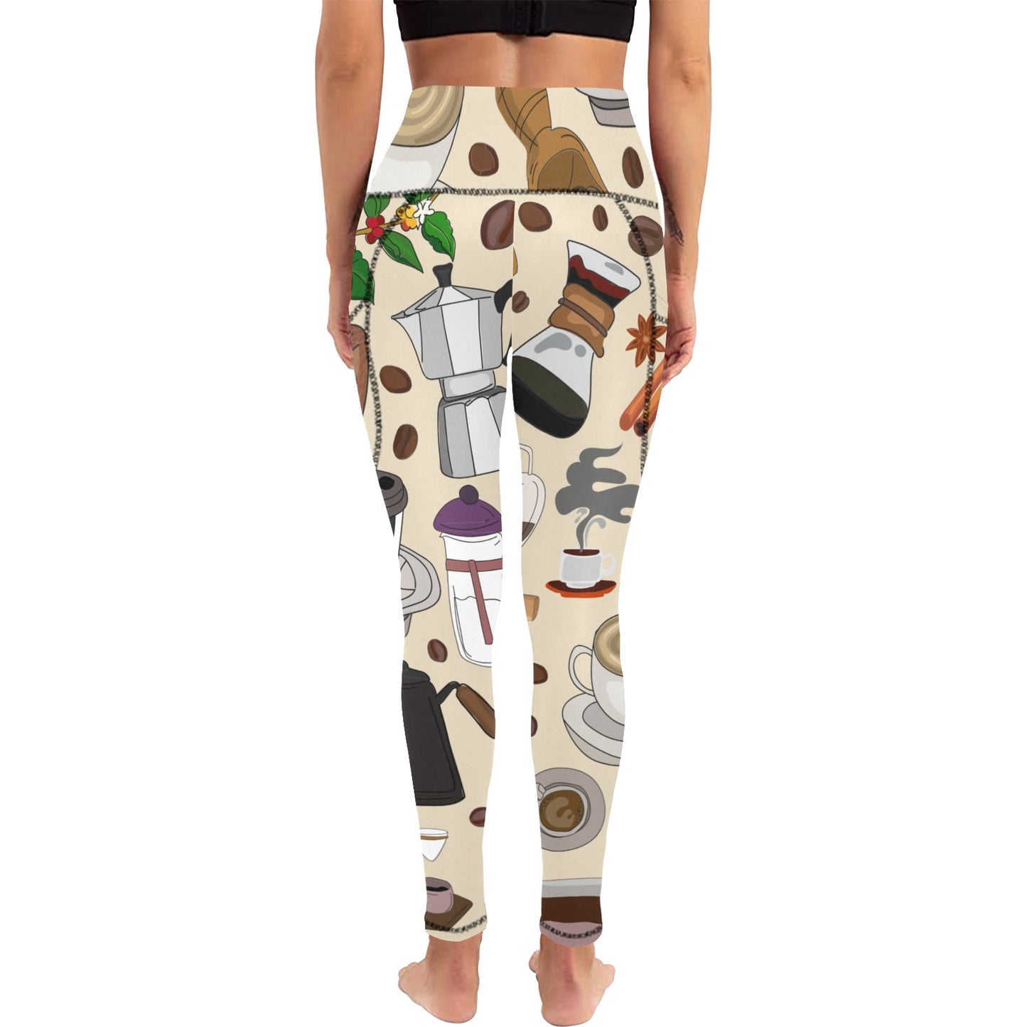All The Coffee - Women's Leggings with Pockets Women's Leggings with Pockets S - 2XL Coffee