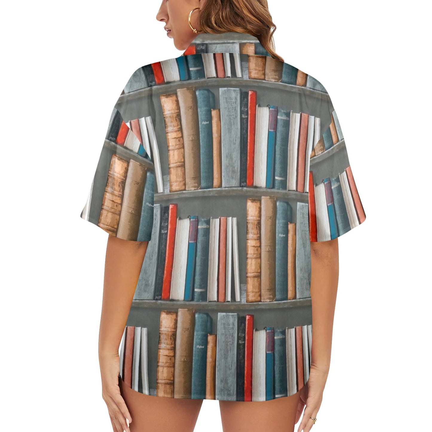 Books - Womens Hawaiian Shirt