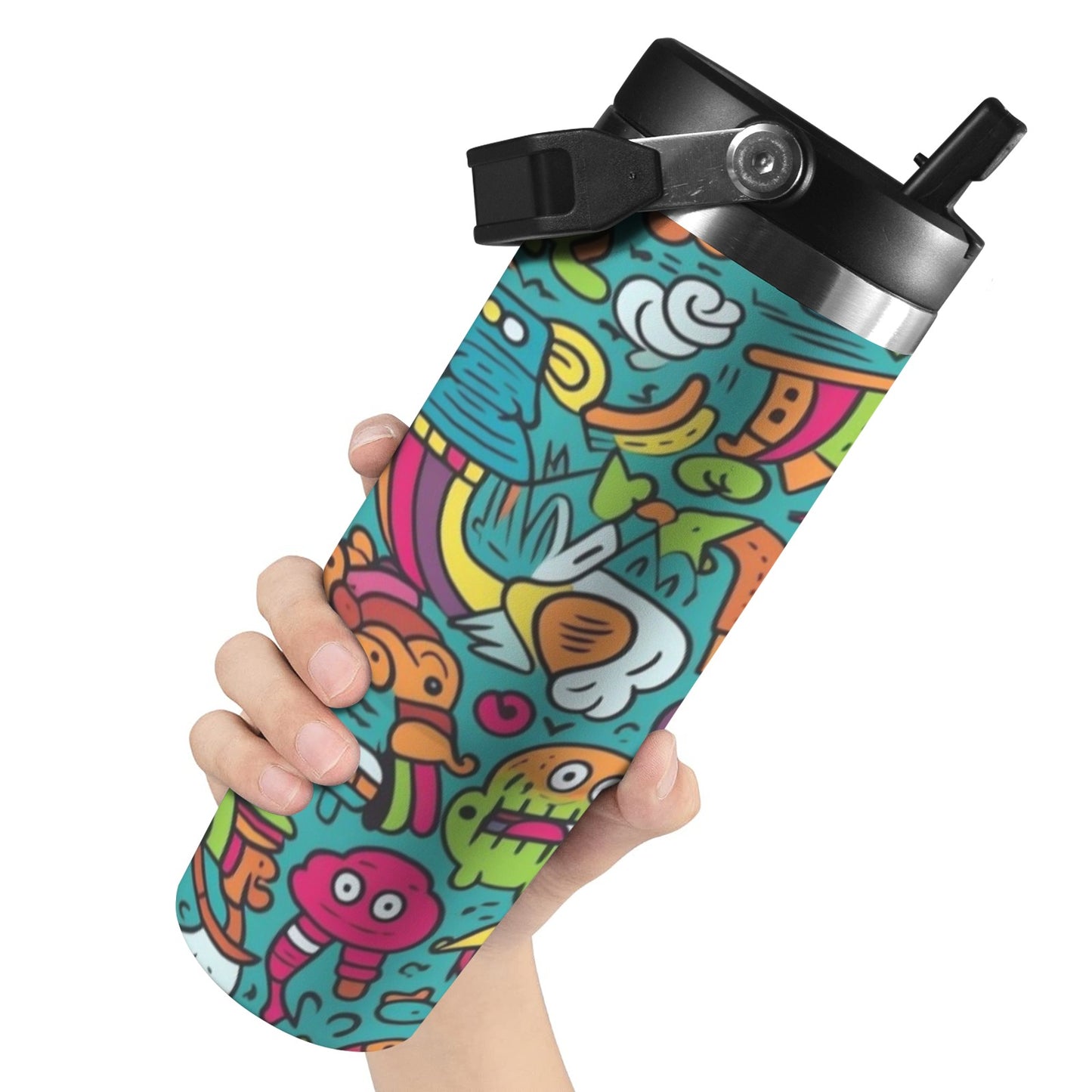 Crazy Characters - 30oz Tumbler with Top Handle