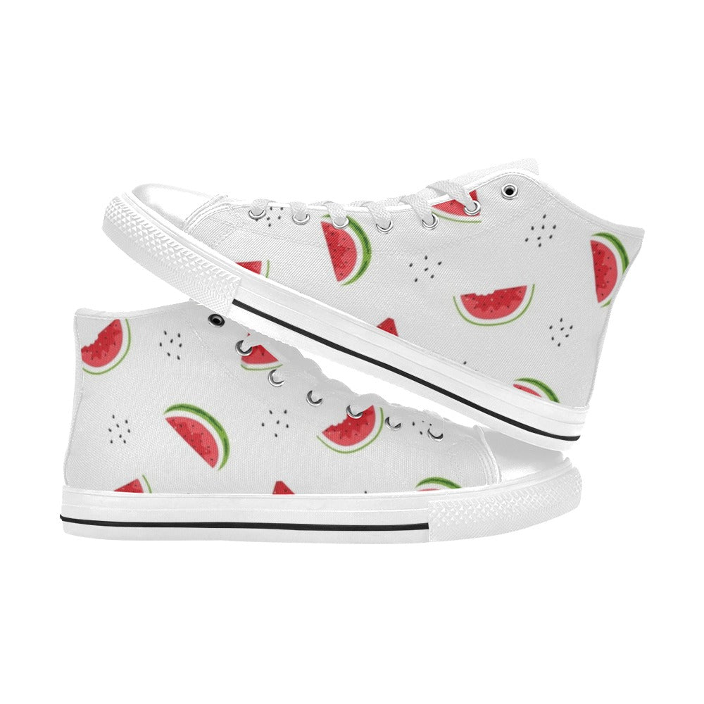 Watermelon - Women's High Top Canvas Shoes