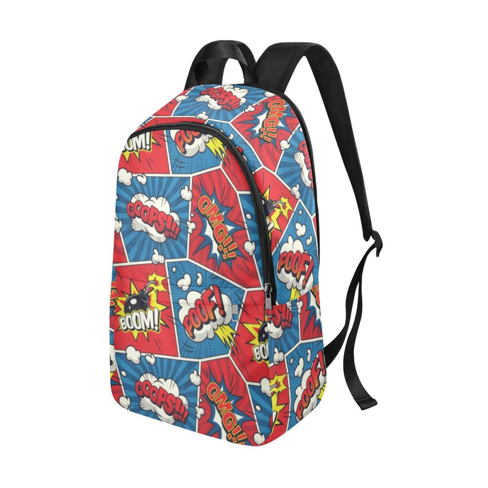 Comic Book Pop - Fabric Backpack for Adult Adult Casual Backpack comic