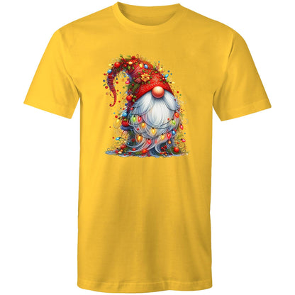 Christmas Gnome Wrapped In Lights - Mens T-Shirt