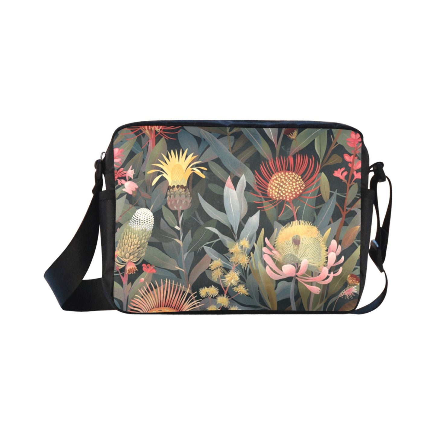 Australian Native Flowers - Classic Cross-body Nylon Bag