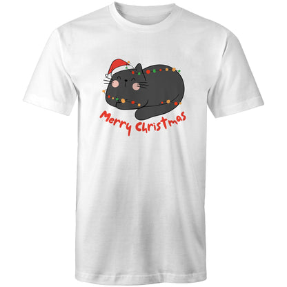 Merry Christmas Cat - Mens T-Shirt