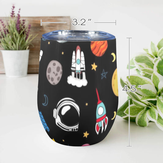 Kids Space - 12oz Wine Tumbler 12oz Wine Tumbler Printed Offshore Space