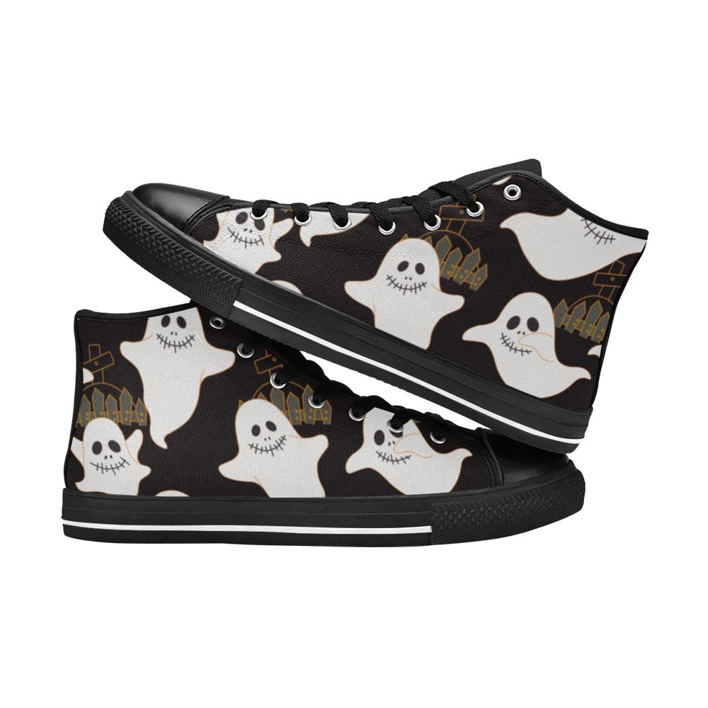 Ghosts - Women's High Top Canvas Shoes