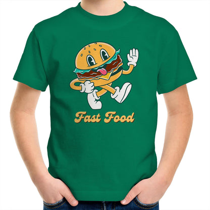 Fast Food, Hamburger - Kids Youth T-Shirt