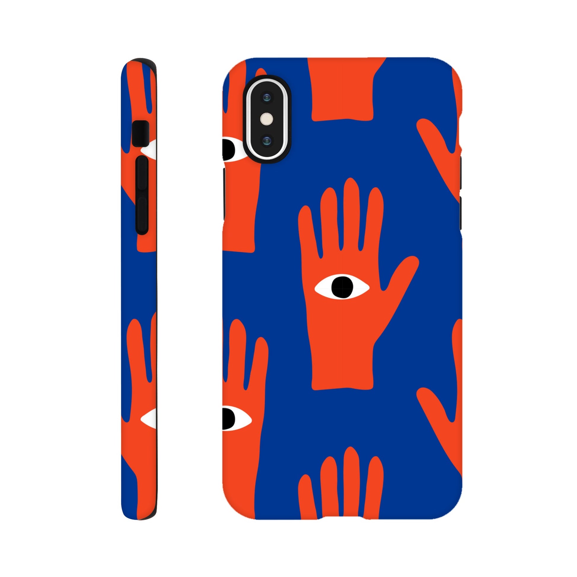 Hand Eyes - Phone Tough Case iPhone XS Phone Case Globally Fulfilled