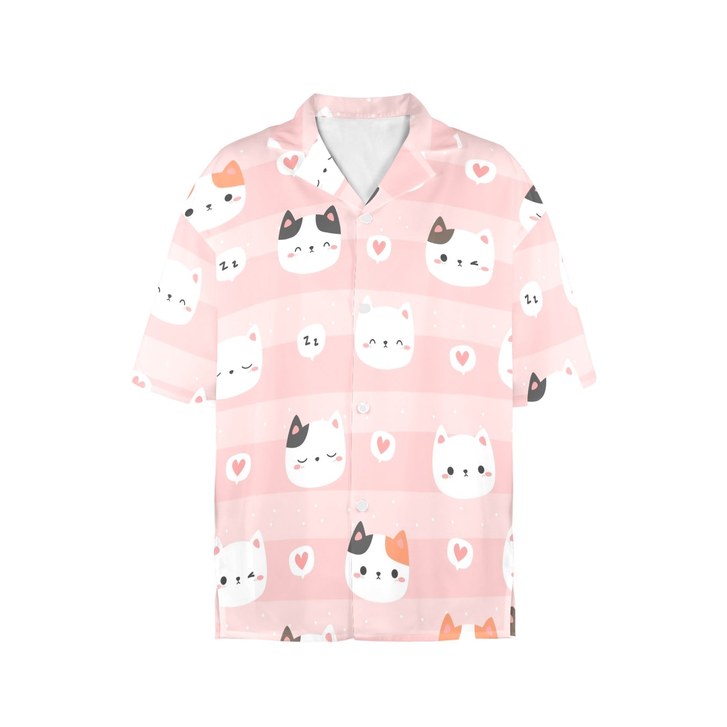 Pink Cats - Womens Hawaiian Shirt