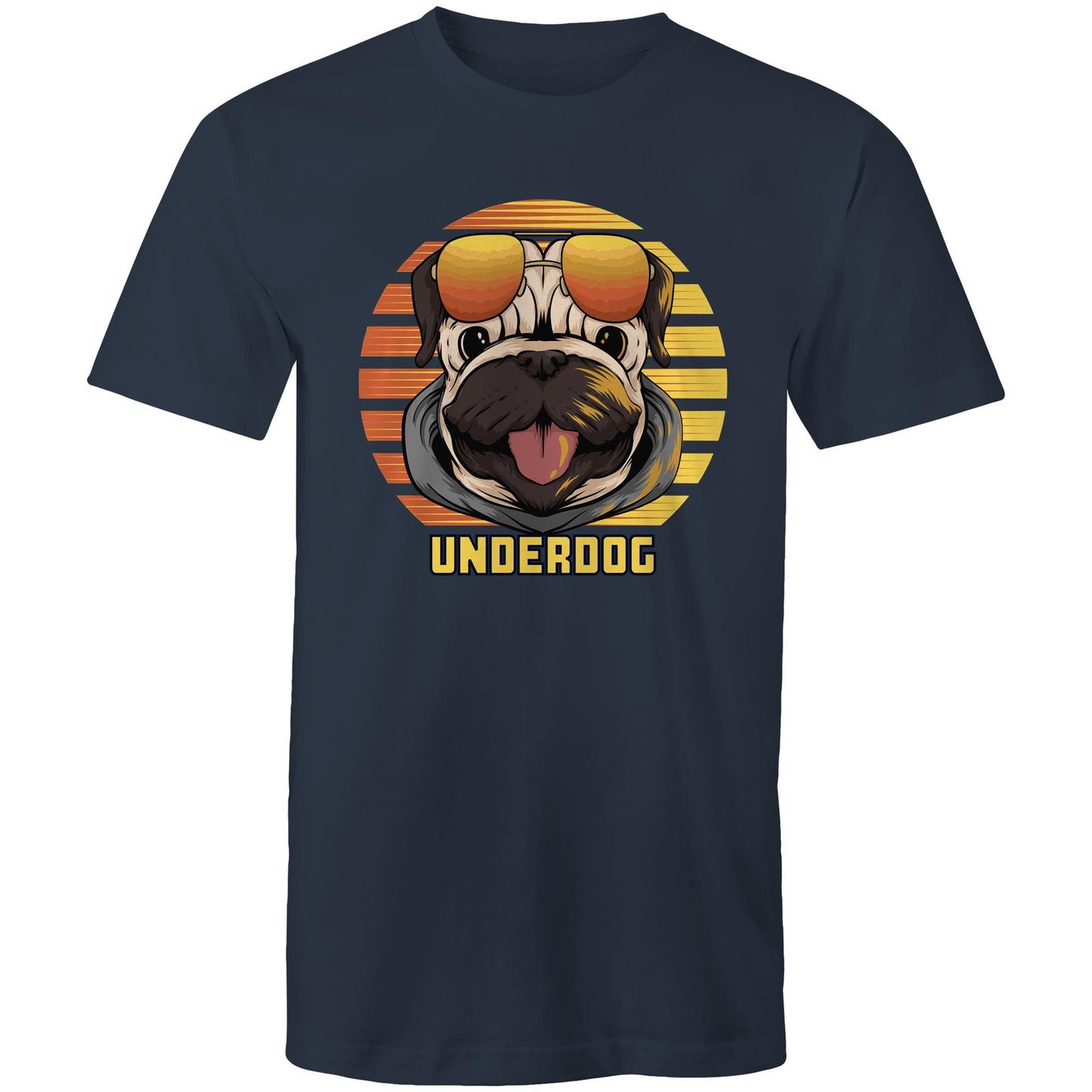 Underdog - Mens T-Shirt Navy Mens T-shirt animal