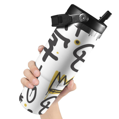 Graffiti Crown - 30oz Tumbler with Top Handle