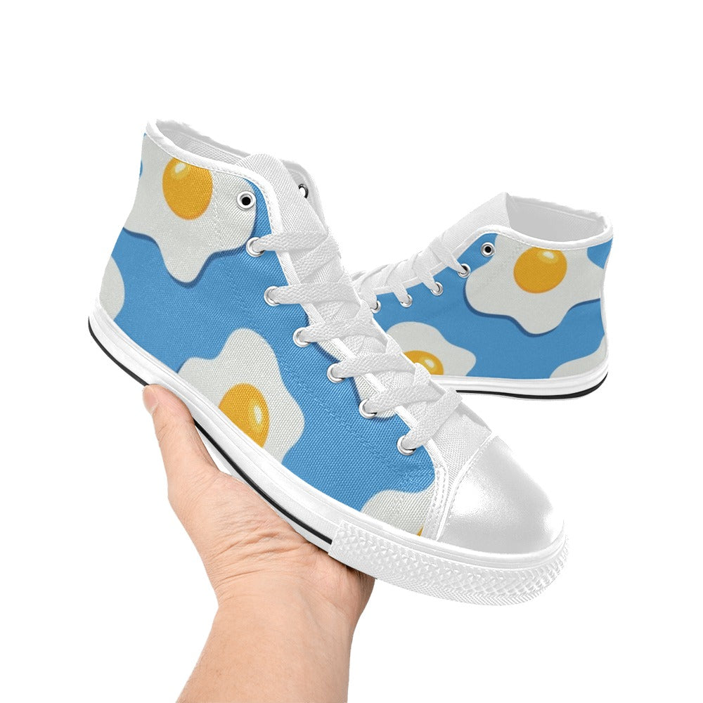 Fried Eggs - Kids High Top Canvas Shoes Kids High Top Canvas Shoes Printed Offshore