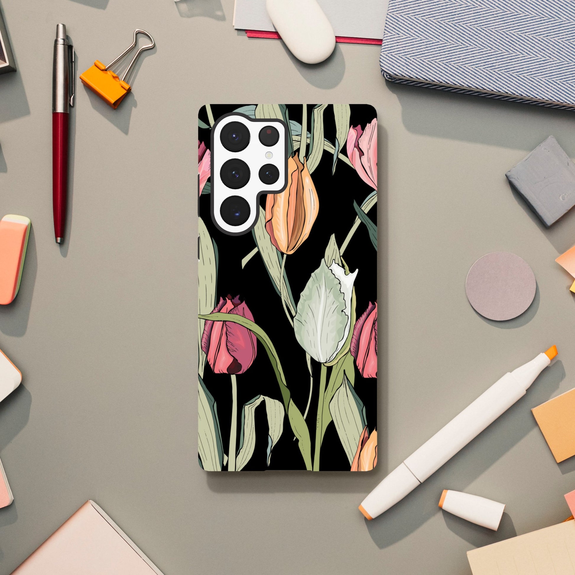 Tulips - Phone Tough Case Galaxy S22 Ultra Phone Case