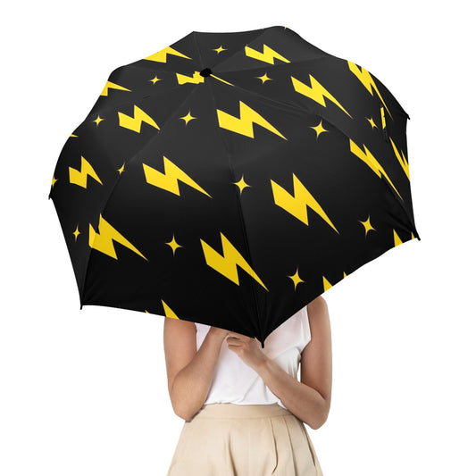 Yellow Lightning - Semi-Automatic Foldable Umbrella