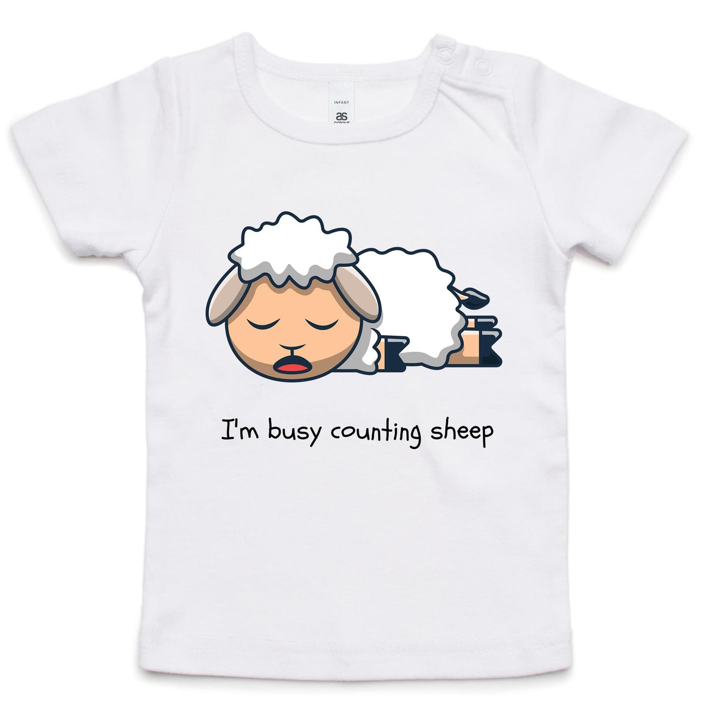 I'm Busy Counting Sheep - Baby T-shirt