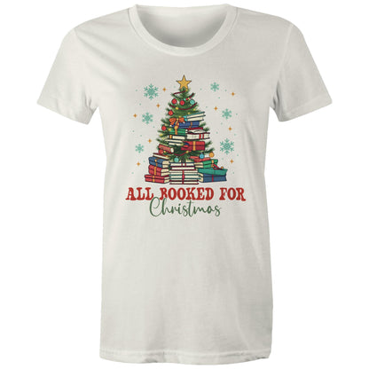 All Booked For Christmas - Womens T-shirt