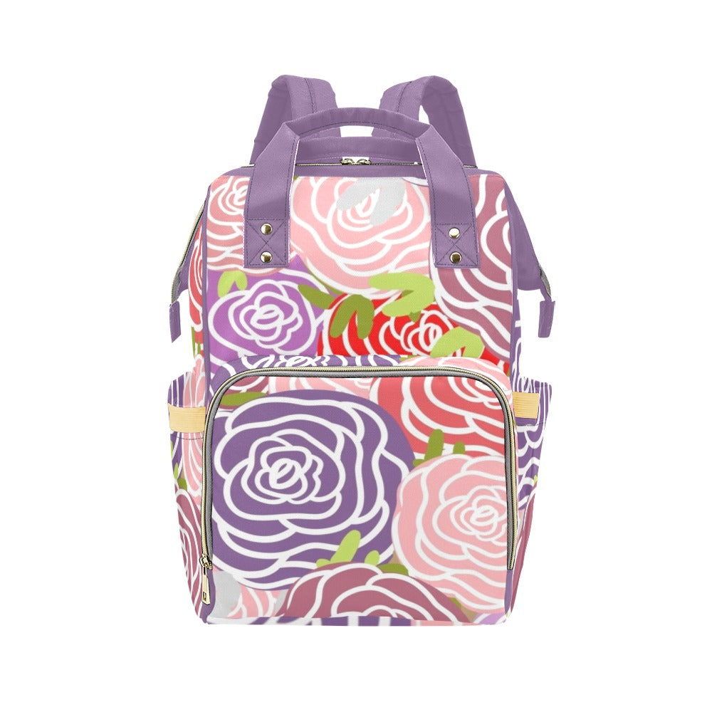 Abstract Roses - Multifunction Backpack Multifunction Backpack Plants