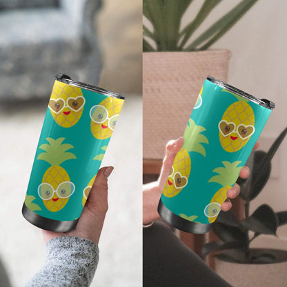 Pineapples With Glasses - 20oz Travel Mug / Tumbler