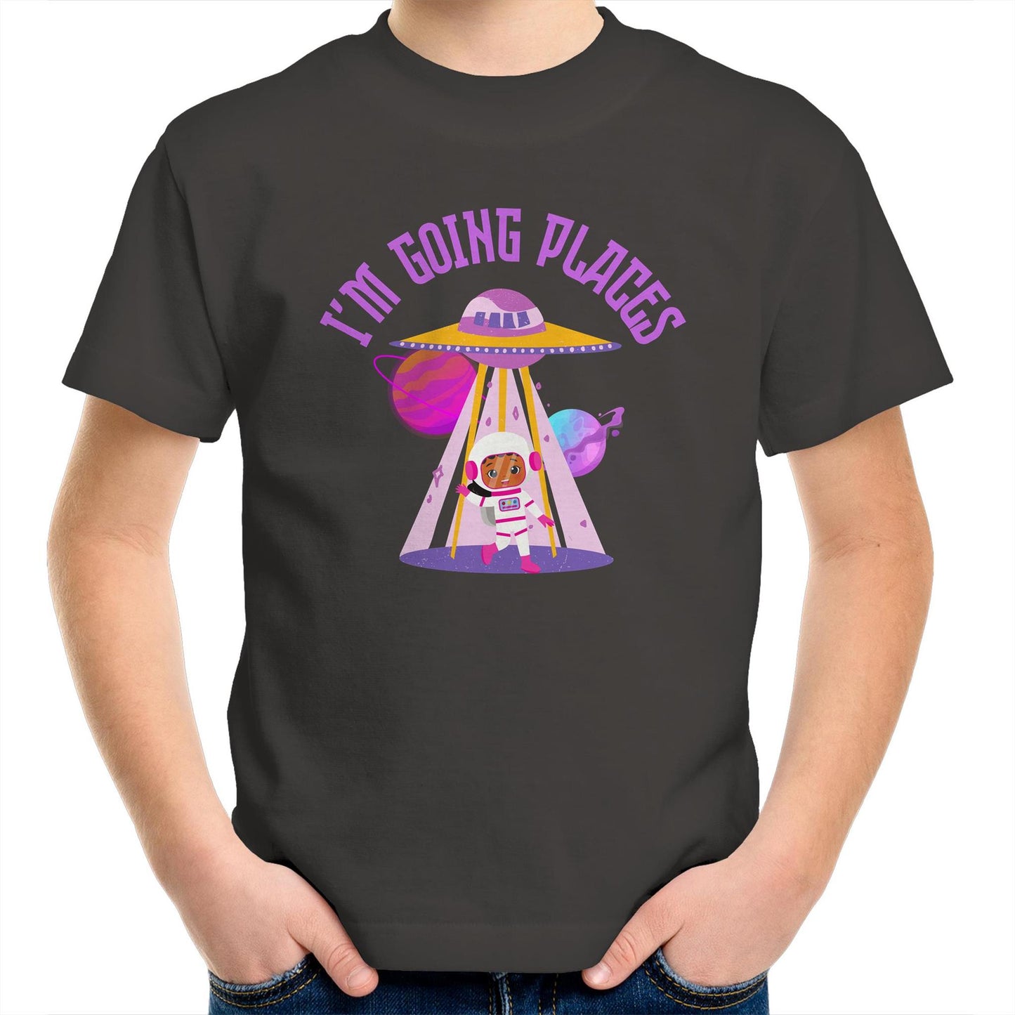 I'm Going Places, Space - Kids Youth T-Shirt