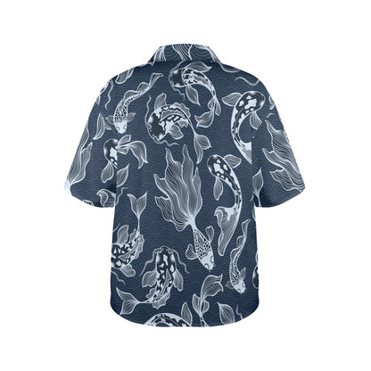 Blue Fish - Womens Hawaiian Shirt