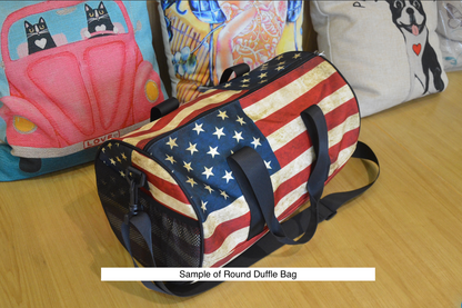 Coffee - Round Duffle Bag Round Duffle Bag Printed Offshore