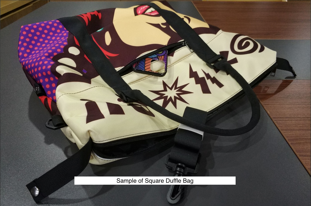 Bright Abstract - Square Duffle Bag Square Duffle Bag