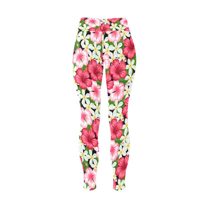 Hibiscus - Womens High Waist Leggings (Sizes 16-22)