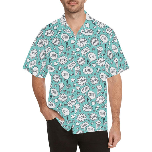 Comic Book Speech Bubbles - Hawaiian Shirt