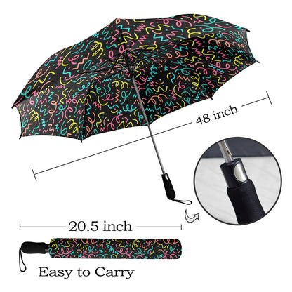 Squiggle Time - Semi-Automatic Foldable Umbrella Semi-Automatic Foldable Umbrella
