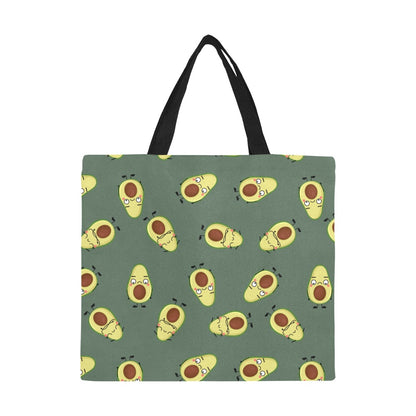 Avocado Characters - Full Print Canvas Tote Bag Full Print Canvas Tote Bag