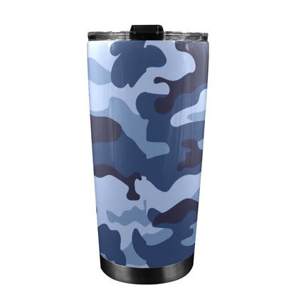 Blue Camouflage - 20oz Travel Mug / Tumbler