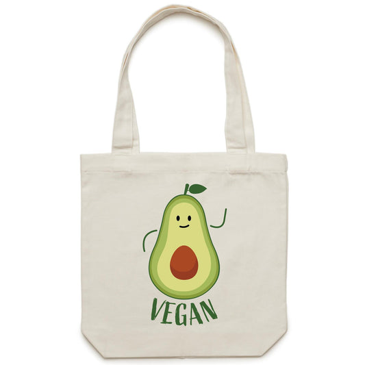 Vegan Avocado - Canvas Tote Bag