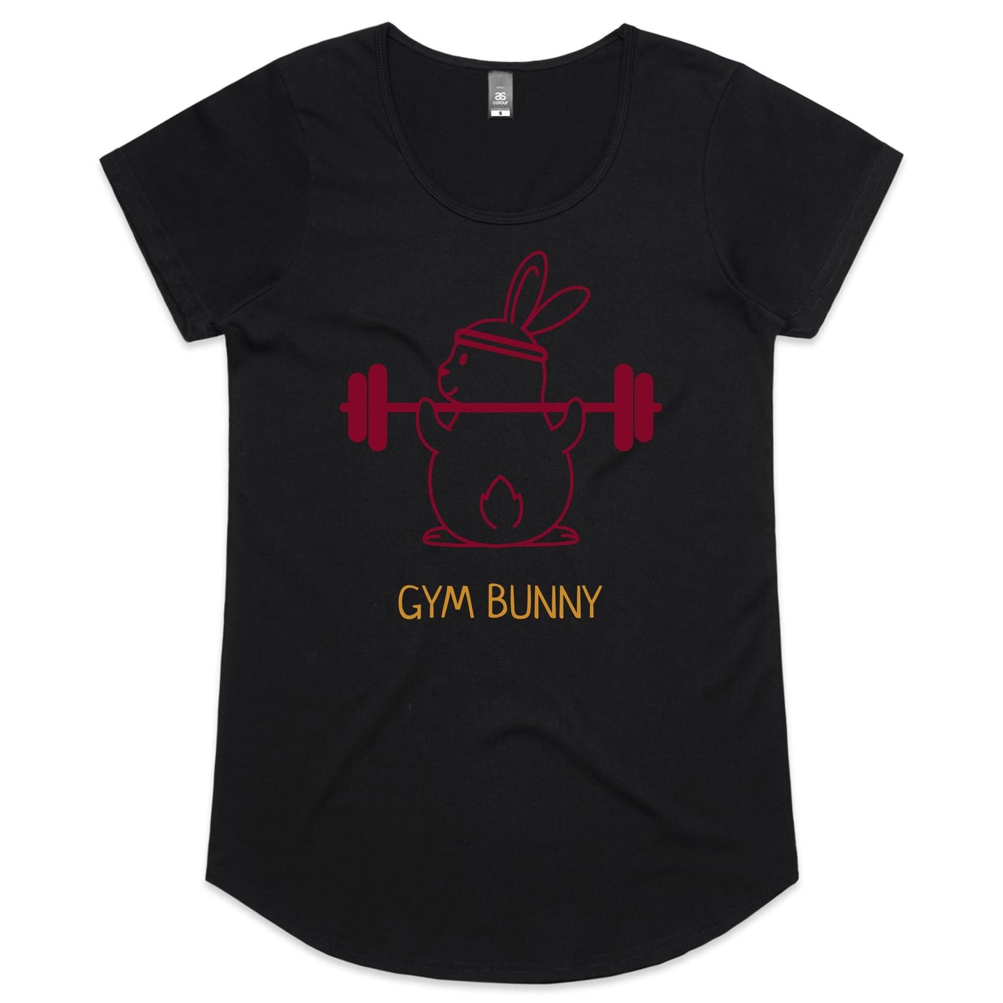 Gym Bunny - Womens Scoop Neck T-Shirt