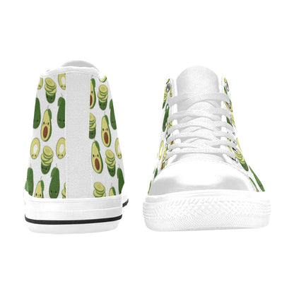 Cute Avocados - Women's High Top Canvas Shoes