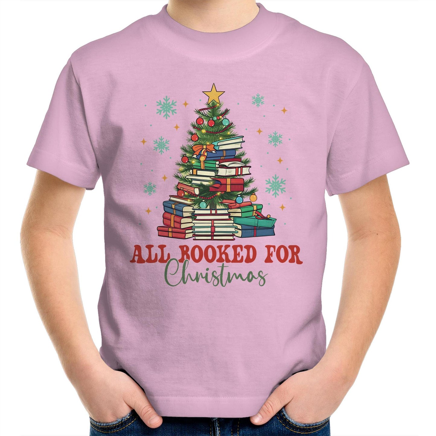 All Booked For Christmas - Kids Youth T-Shirt