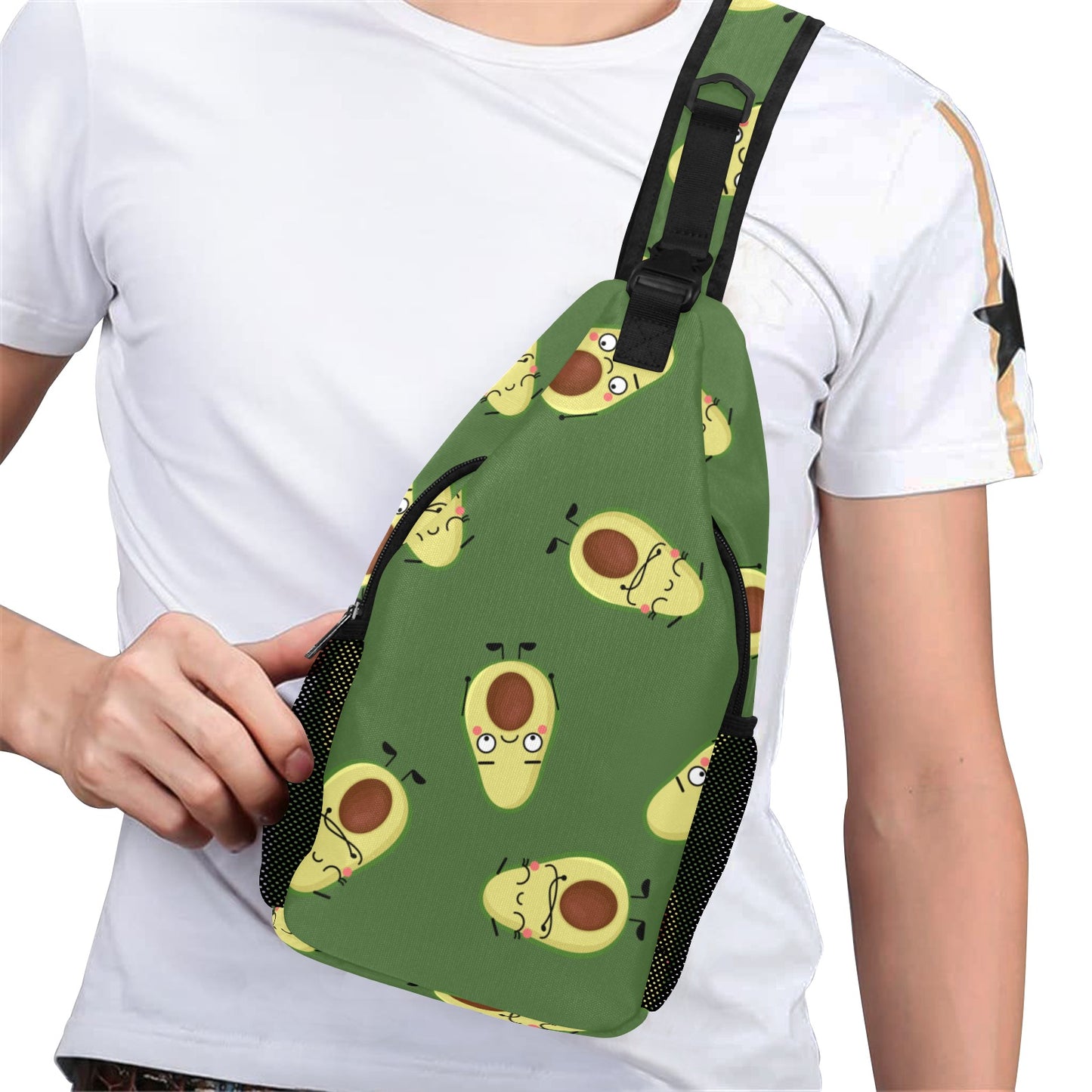 Avocado Characters - Cross-Body Chest Bag Cross-Body Chest Bag